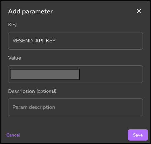 Ampt parameters